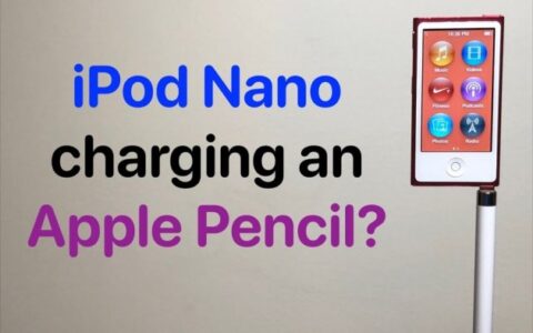 實測：iPod Nano 7可以為Apple Pencil充電