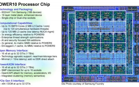 IBM Power10處理器上市：15核心120線程、7nm 180億晶體管
