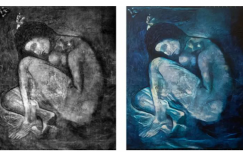研究人員利用AI對畢加索一幅名畫下的隱藏畫作進行重建