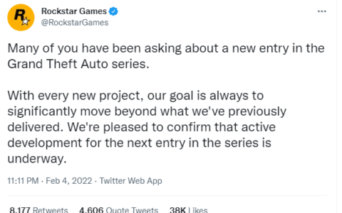 R星確認下一款《GTA》製作當中 開發順利