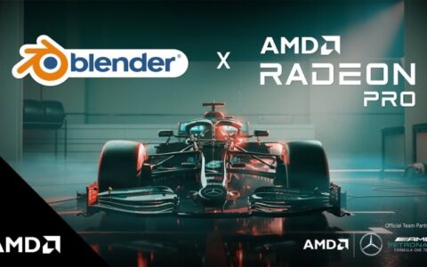 AMD分享Radeon PRO W6800雙卡Blender 3.0渲染演示視頻