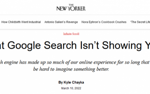 《紐約客》：Google不給你看的東西