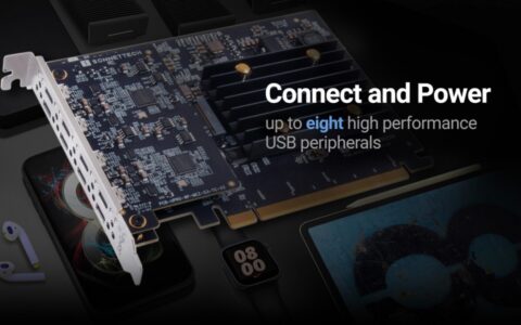 Sonnet發布8端口10Gbps USB-C PCIe 3.0適配器卡