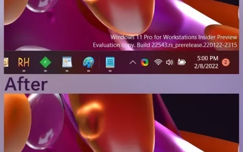 Windows 11正測試極簡任務欄 改善overflow菜單引入新托盤控件