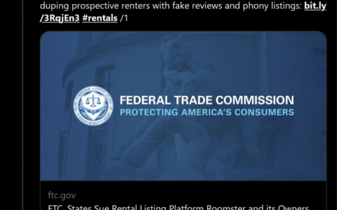 美FTC訴訟稱Roomster業主以虛假房源和評論詐騙室友求職者